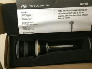 Vigo Vessel Sink Pop Up Drain.