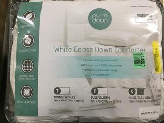 King Size White Goose Down Duvet.