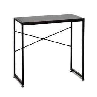 Metal Frame Computer Table Desk, Espresso.