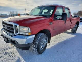 2003 Ford F-350 S.D, Crew Cab,  4x4, Long Box, 6.0 Litre Diesel, Automatic, C/w A/C, Showing 321255 KM, Showing 8560.8 Hours, VIN 1FTSW31P63EB33809