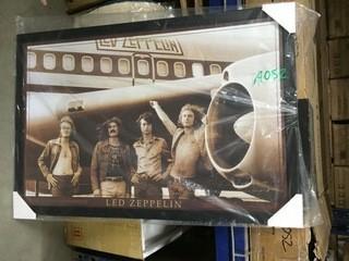 36x24" Led Zeppelin The Starship Airplane Framed Print Poster.