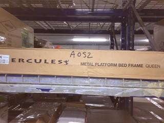 Hercules Metal Platform Bed Frame Queen Size.