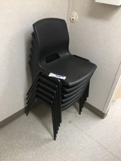 6 Stacking Chairs.
