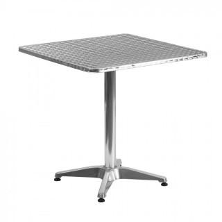 27 1/2" Square Aluminum Indoor/Outdoor Table.