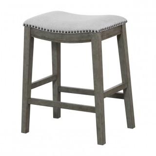 Set of (2) Saddle Bar Stools.