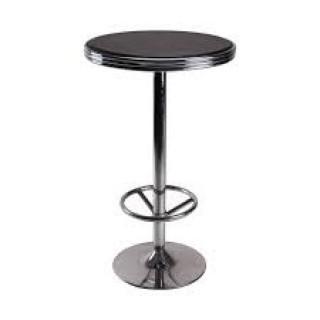 Metal Table with Footrest.