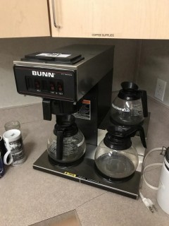 Lot of Bunn Coffee Maker and (2) Waste Bins