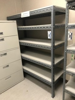 1-section of Shelving.