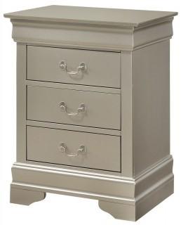 Glory Furniture Champagne 3 Drawer Night Stand.