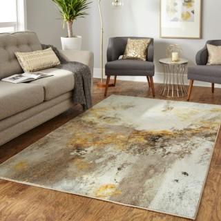 Mohawk Grey/Gold Vein Prismatic Area Rug 8' x 10'.