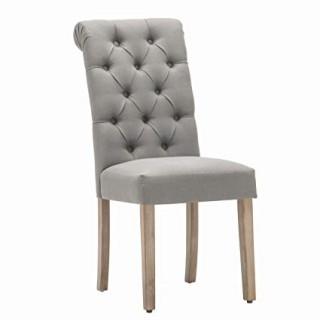 Set of (2) Christies Home Living Grey Dining Chair.