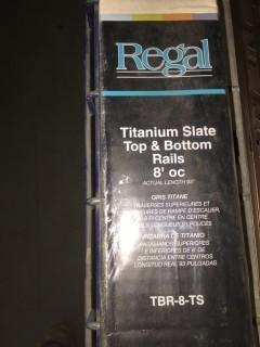 Regal Titanium Slate Top & Bottom Rails 8'.