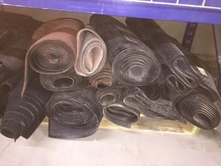 QTY of Assorted Rubberized Commercial Mats.