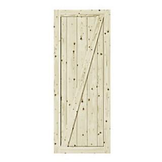 Lot of (5) Chalet Natural Pine Barn Doors, 33" x 84".