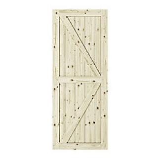 Lot of (2) Artisan Natural Pine Barn Doors, 37" x 84".