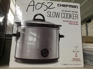 Chefman 4.5 Quart Slow Cooker.