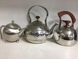 Lot of (3) Teapots.