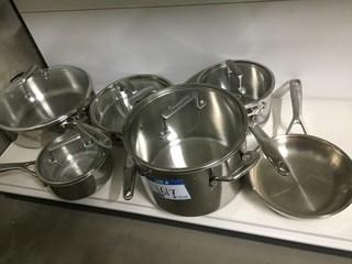 Lot of Assorted Size Cookware.