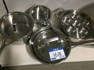 Lot of Assorted Size Cookware.