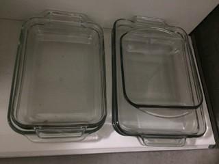 Lot of (6) Glass Casserole Dishes.