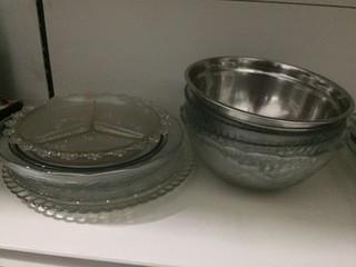 Lot of Assorted Bowls & Serving Trays.