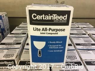 10 Boxes Certainteed Lite All Purpose Joint Compound 4.5 Gal 