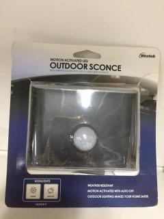 Motion Activated LED Outdoor Sconce.