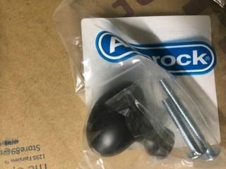 Qty of Amerock 1 3/8" Flat Black Knobs.