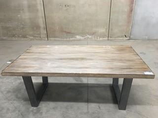 6'x40"x30" Wood Dining Table (Minor Surface Scratches)