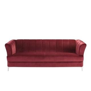 Red 3 Seat Chesterfield