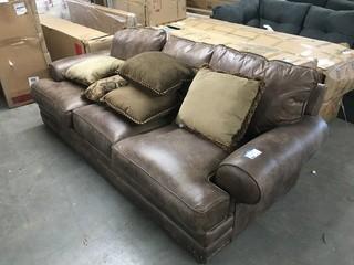 3 Seated Leather  Sofa