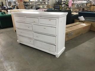 Progressive Furniture 9 White Drawer Dresser (Minor Surface Scratches)