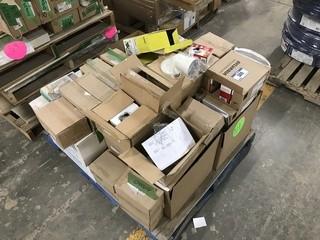 Lot of Asst. Light Fixtures, Sylvania Light Bulbs, etc. 