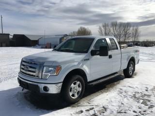 2011 Ford F150 XLT Extended Cab 4x4 P/U c/w V8, Auto, Tonneau Cover. Showing 180,302 Kms. S/N 1FTFX1EF7BFB04512.
