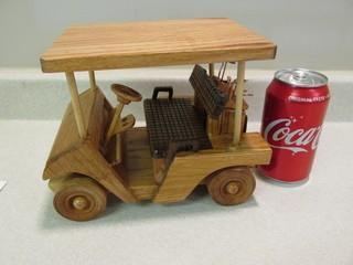 Golf Cart Wooden Model.