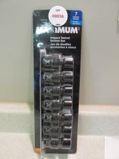 Maximum Impact Swivel Socket Set 3/8" Metric.