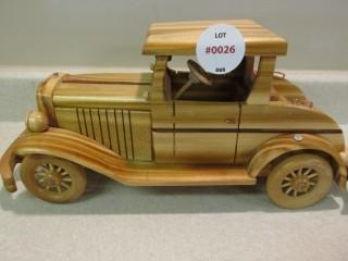 1929 Ford Wooden Model Car.