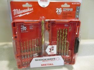 Milwaukee 26 Titanium Drill Bit Set.