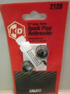 KD 1/2" Long, 14mm Spark Plug Rethreader.