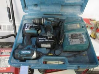 Makita LXT2115 Drill Driver Kit with 2 x 4.0 Batts.