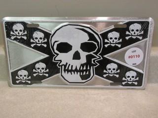 Skull and Crossbones License Plate.