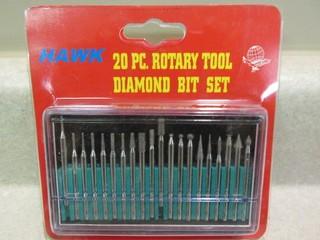 Hawk 20 Piece Rotary Tool Diamond Bit Set.