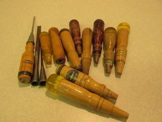 Assorted Chisels and Handles.