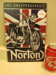 Norton The World's Best Road Holder Sign.