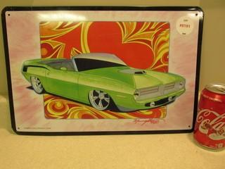 Green 'Cuda Sign.