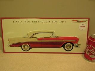 Lively New Chevrolets For 1956 Sign.