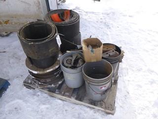 Qty Of Rubber, Spool Of Cable And Misc Supplies