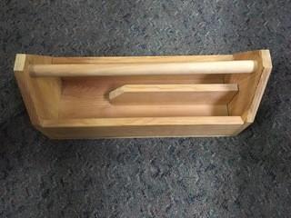 Wooden Tool Box with Handle.