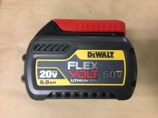 DeWalt DCB806 Flexvolt 20/60V 6.0Ah Battery Pack.