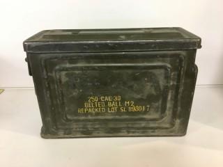 30 Caliber Metal Ammo Box.